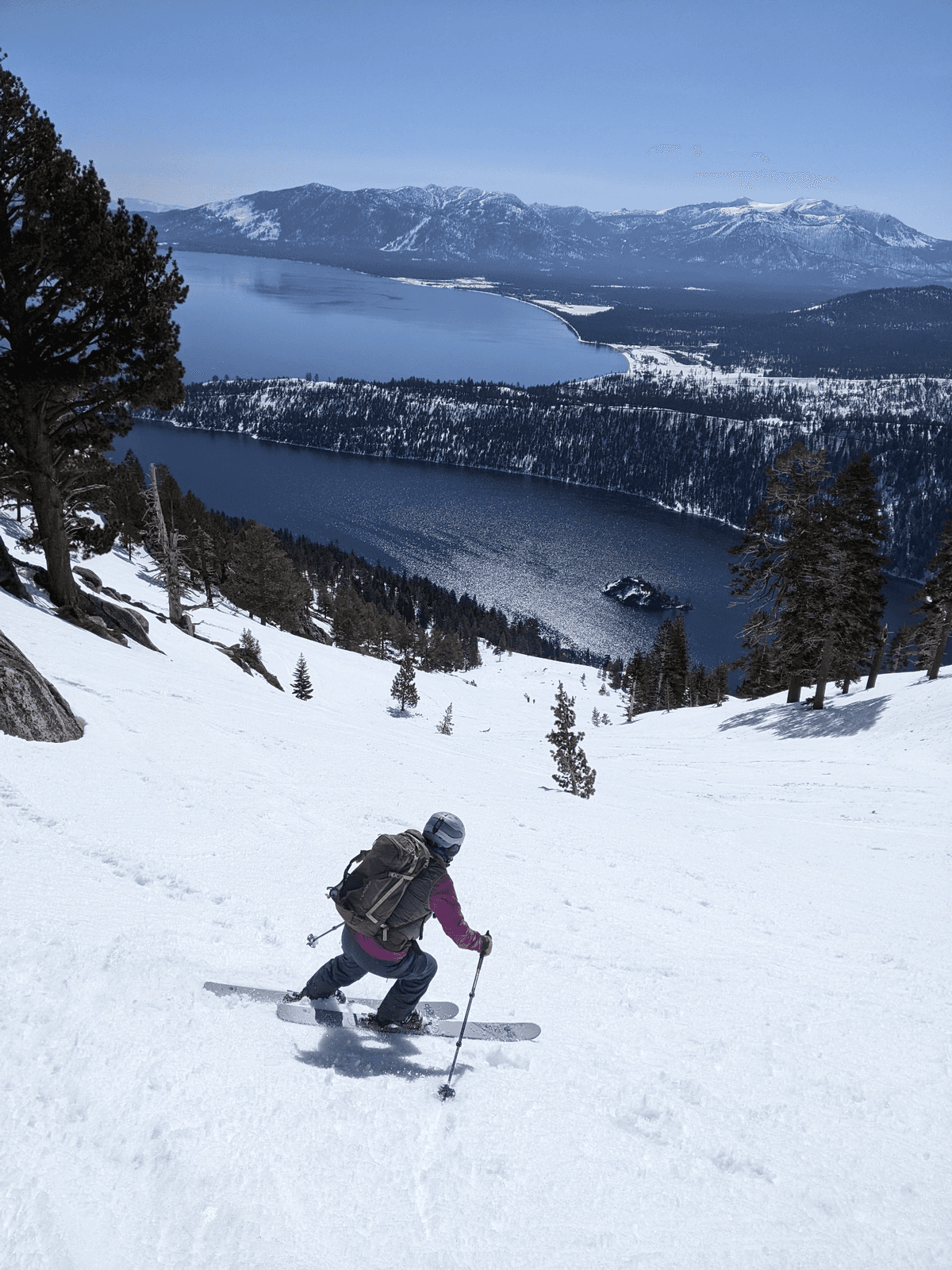 Heather Shannon skiing